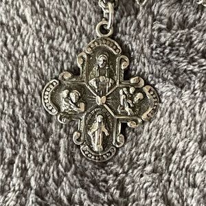 Sterling catholic medal … chain not included…unisex